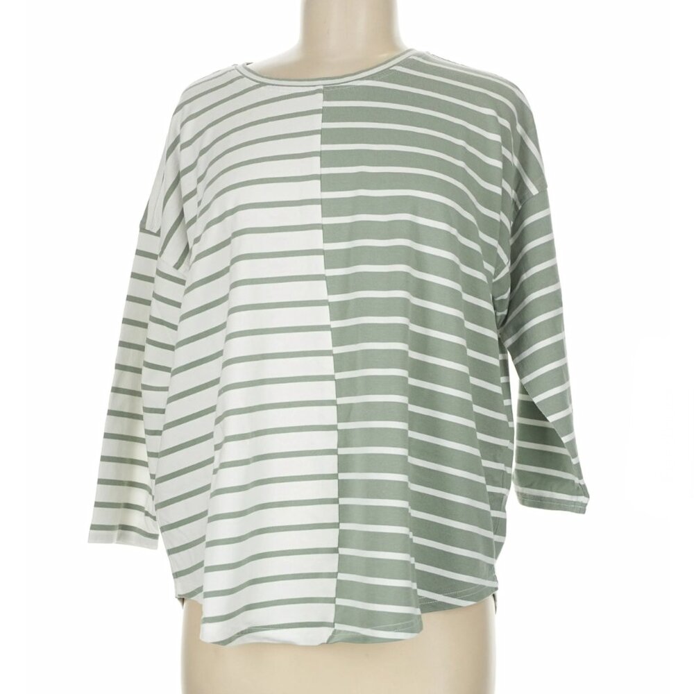 Vineyard Vines Striped Pullover Sweater Shirt XS Boat Neck Green Stripe